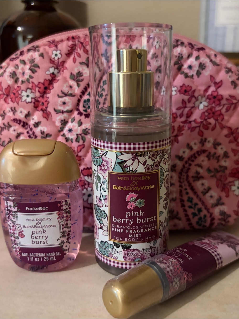 Bath and body works Pink Berry Burst Fine Fragrance Mist - Pink